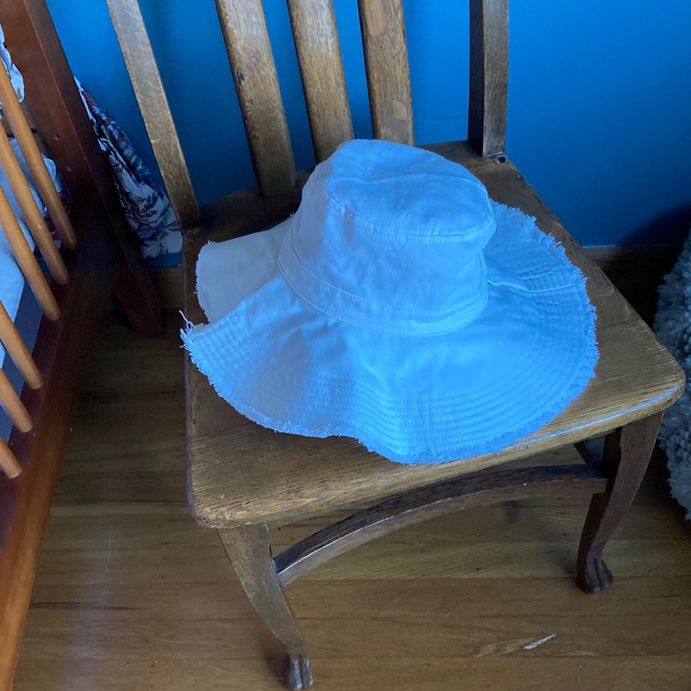 Fun summer,  fringed hat.